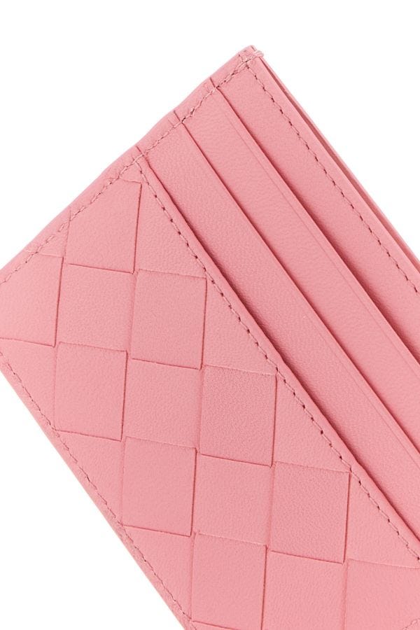 BOTTEGA VENETA | Pink nappa leather card holder