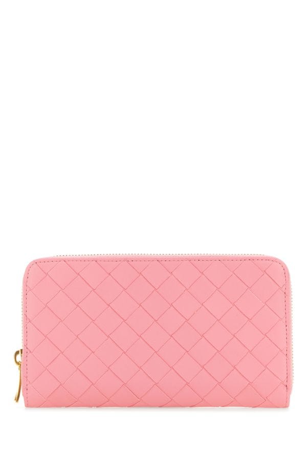 BOTTEGA VENETA | Pink nappa leather Intrecciato wallet