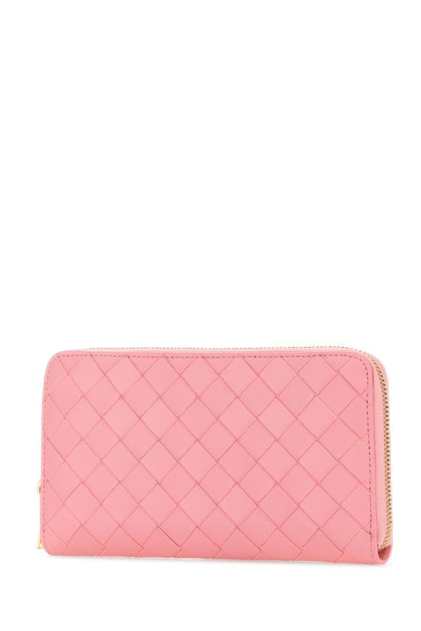 BOTTEGA VENETA | Pink nappa leather Intrecciato wallet