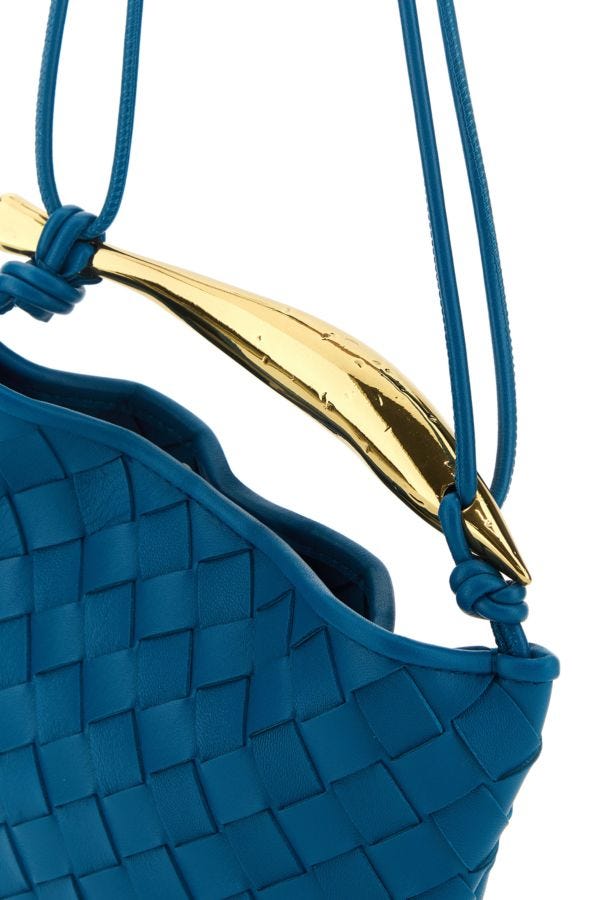 BOTTEGA VENETA | Electric blue leather Sardine handbag