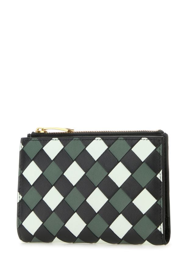 BOTTEGA VENETA | Multicolor nappa leather medium Intrecciato wallet