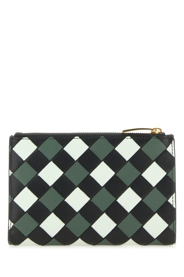 BOTTEGA VENETA | Multicolor nappa leather medium Intrecciato wallet