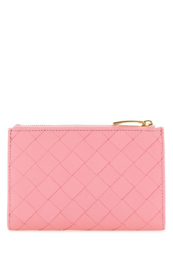 BOTTEGA VENETA | Pink nappa leather medium Intrecciato wallet