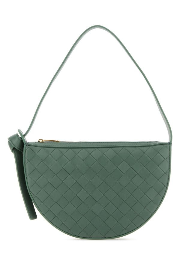 BOTTEGA VENETA | Sage green leather Mini Sunrise shoulder bag
