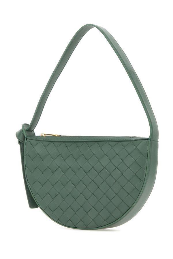 BOTTEGA VENETA | Sage green leather Mini Sunrise shoulder bag