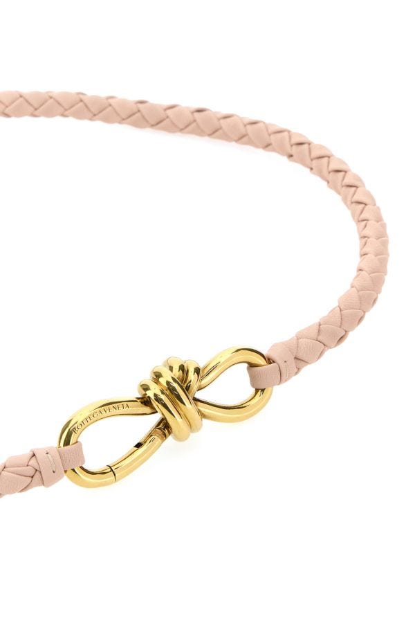 BOTTEGA VENETA | Light pink leather Andiamo belt
