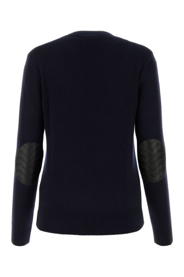 BOTTEGA VENETA | Navy blue stretch cashmere blend sweater