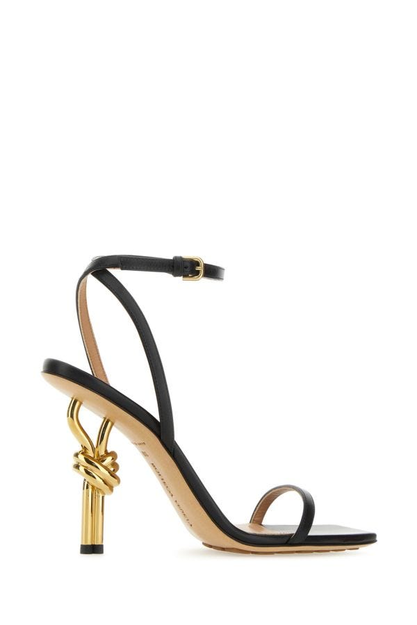 BOTTEGA VENETA | Black nappa leather Knot sandals