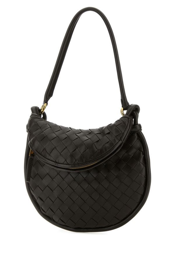 BOTTEGA VENETA | Dark brown leather small Gemelli shoulder bag