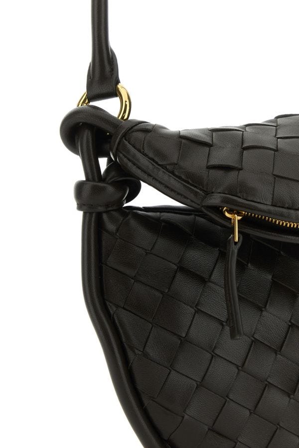 BOTTEGA VENETA | Dark brown leather small Gemelli shoulder bag
