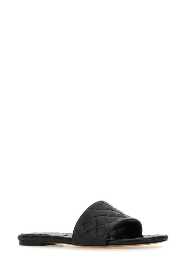 BOTTEGA VENETA | Black leather Amy slippers