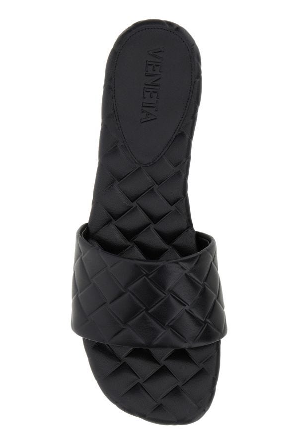 BOTTEGA VENETA | Black leather Amy slippers