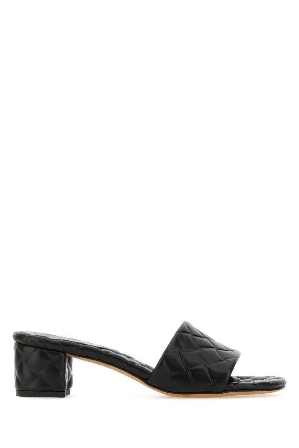 BOTTEGA VENETA | Black nappa leather Amy mules