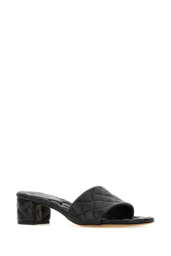 BOTTEGA VENETA | Black nappa leather Amy mules