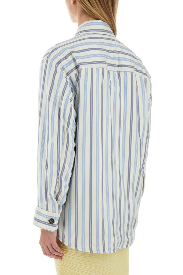 BOTTEGA VENETA | Embroidered silk oversize padded shirt