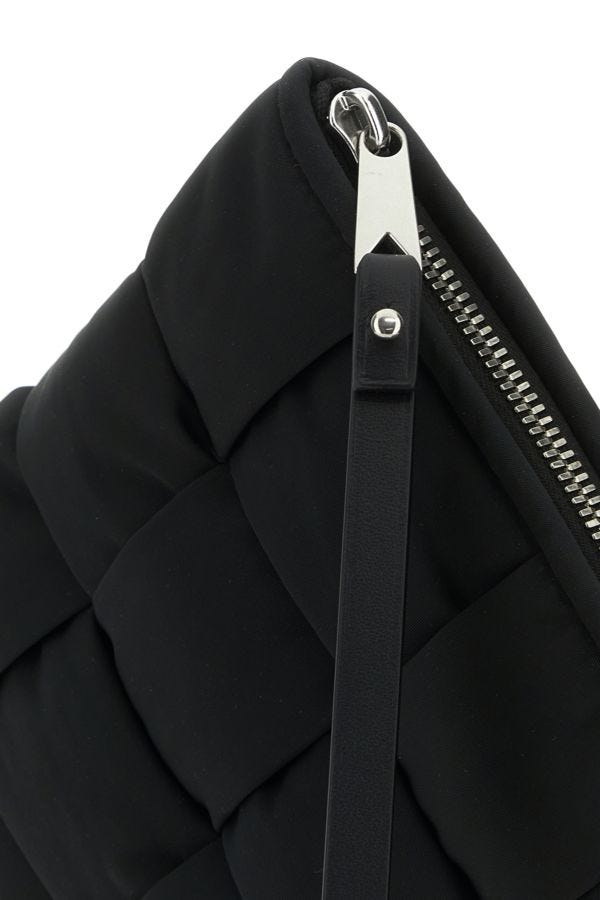 BOTTEGA VENETA | Black nylon Cassette clutch