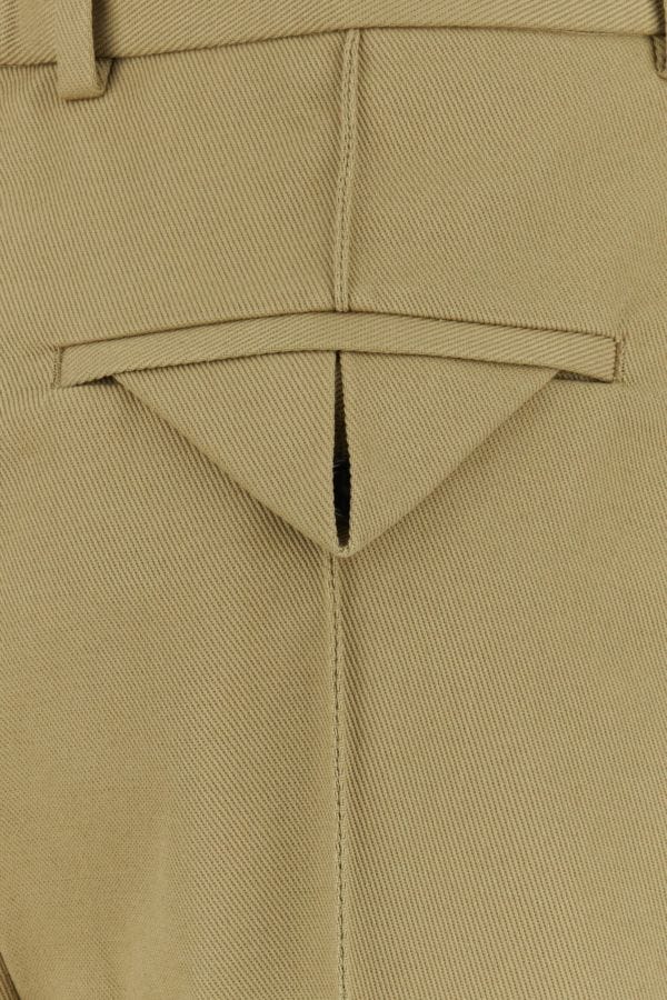 BOTTEGA VENETA | Beige cotton cropped cut pant