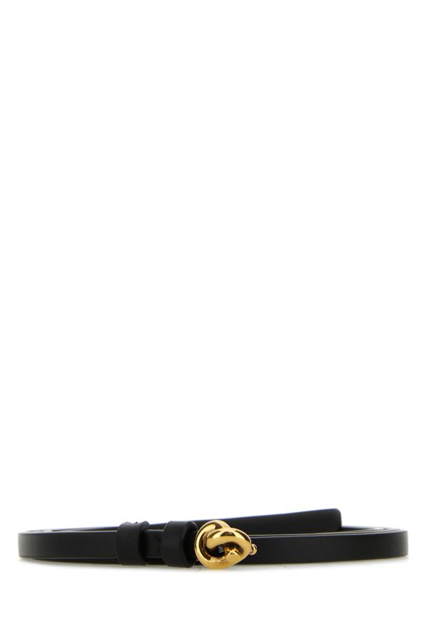BOTTEGA VENETA | Black leather small Knot belt