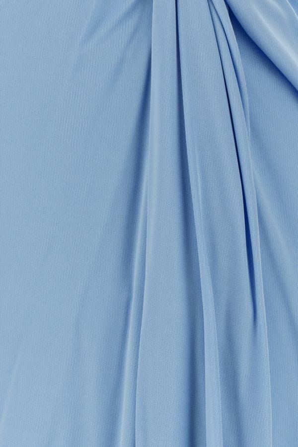 BOTTEGA VENETA | Light blue jersey long dress