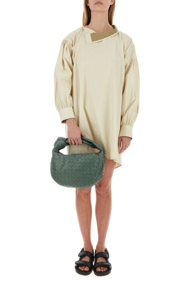BOTTEGA VENETA | Sand cotton blend shirt dress