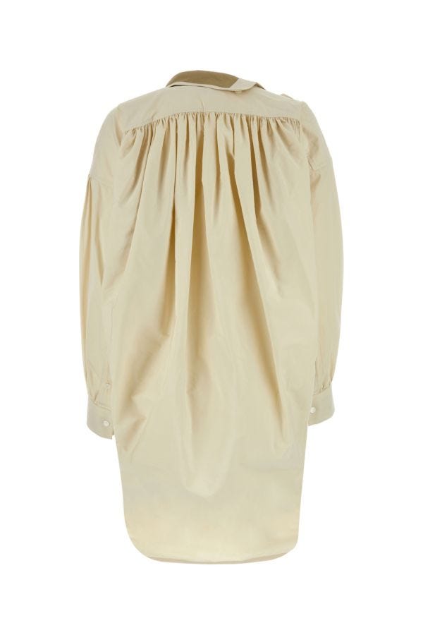BOTTEGA VENETA | Sand cotton blend shirt dress