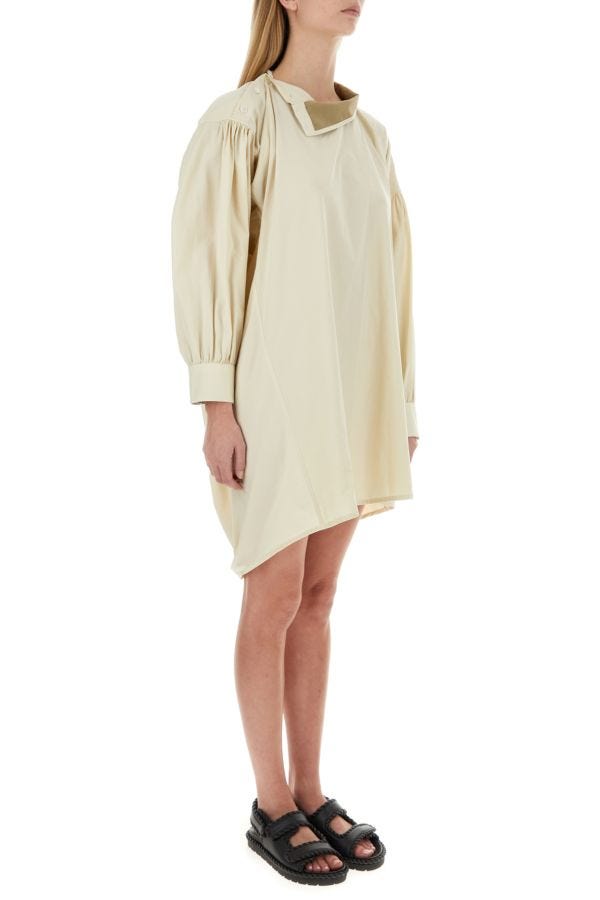 BOTTEGA VENETA | Sand cotton blend shirt dress