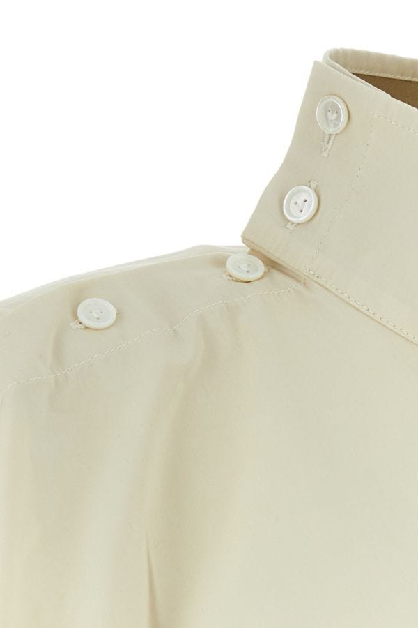 BOTTEGA VENETA | Sand cotton blend shirt dress