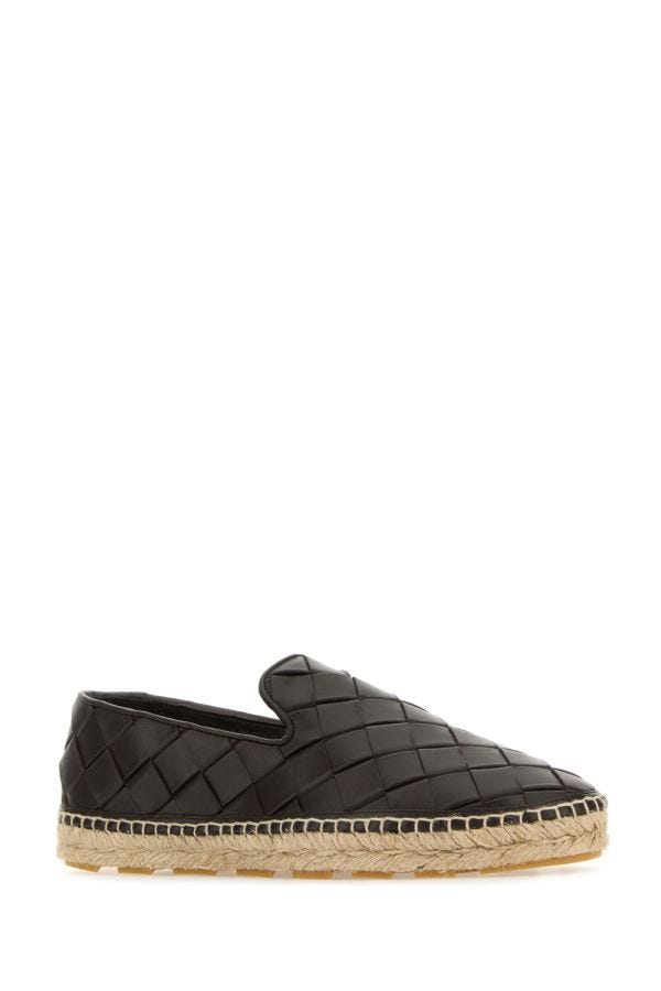 BOTTEGA VENETA | Chocolate leather Jack espadrillas