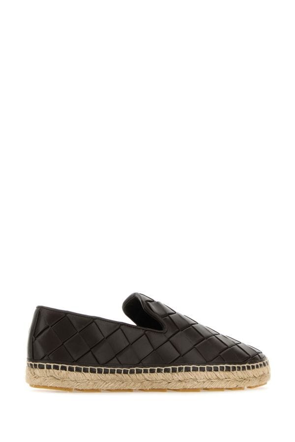 BOTTEGA VENETA | Chocolate leather Jack espadrillas