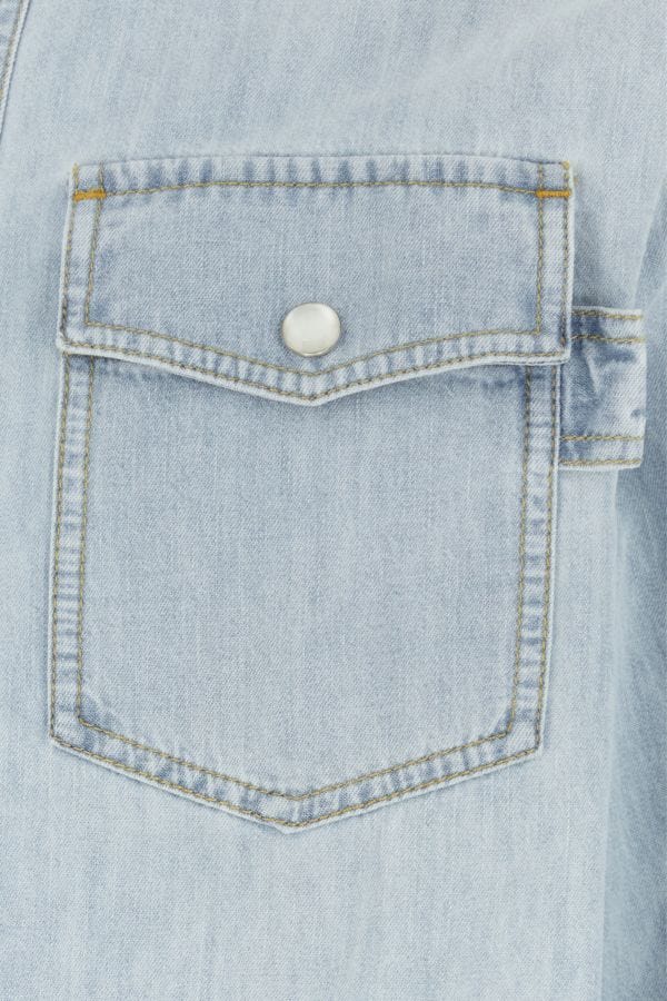 BOTTEGA VENETA | Light-blue denim shirt