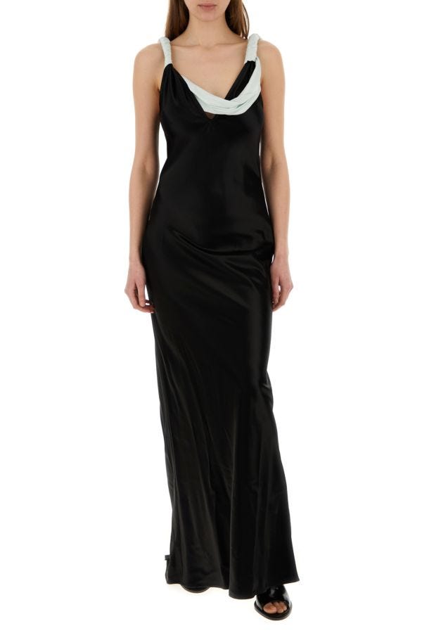 BOTTEGA VENETA | Back satin long dress