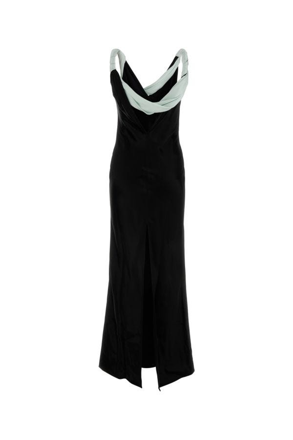 BOTTEGA VENETA | Back satin long dress