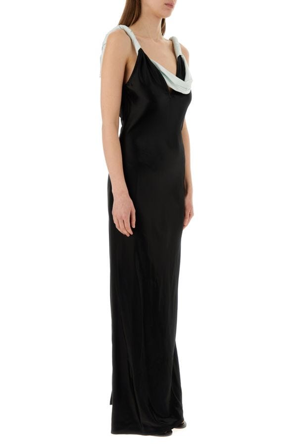 BOTTEGA VENETA | Back satin long dress