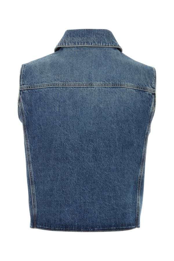 GIVENCHY | Denim sleeveless jacket