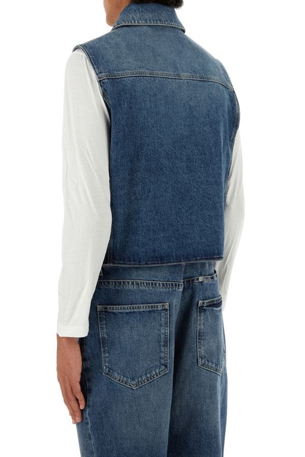 GIVENCHY | Denim sleeveless jacket