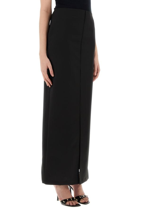 GIVENCHY | Black wool blend skirt