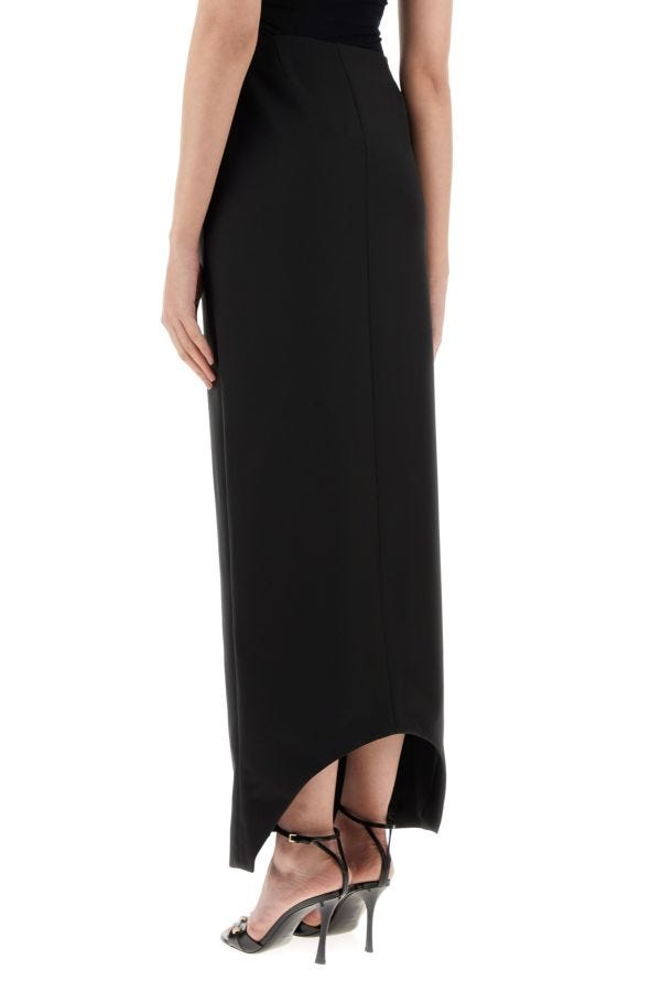 GIVENCHY | Black wool blend skirt