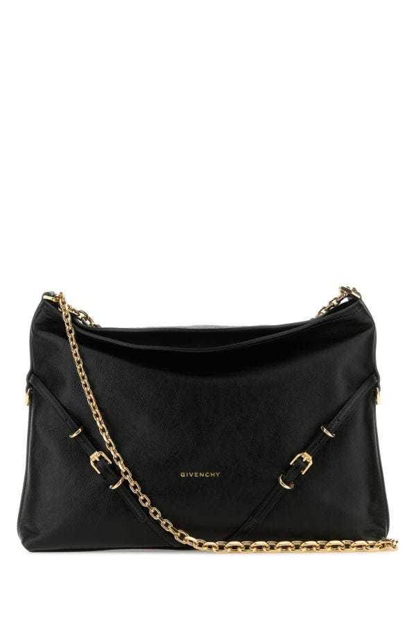 GIVENCHY | Black leather Voyou Chain shoulder bag