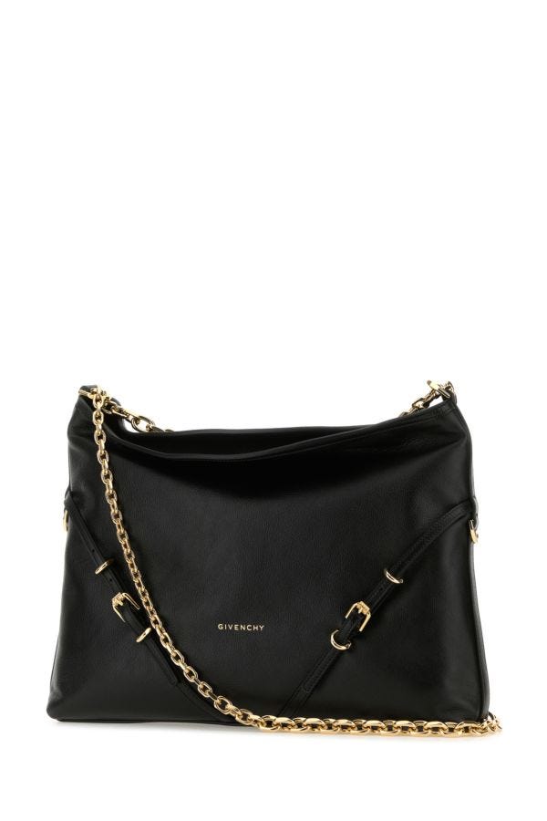 GIVENCHY | Black leather Voyou Chain shoulder bag
