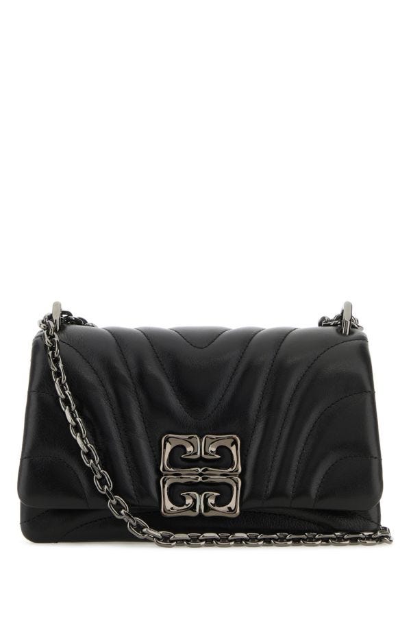 GIVENCHY | Black leather small 4G Soft shoulder bag