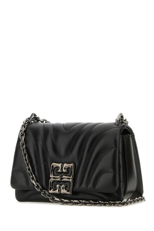 GIVENCHY | Black leather small 4G Soft shoulder bag