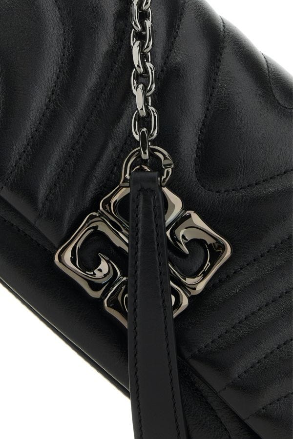 GIVENCHY | Black leather small 4G Soft shoulder bag
