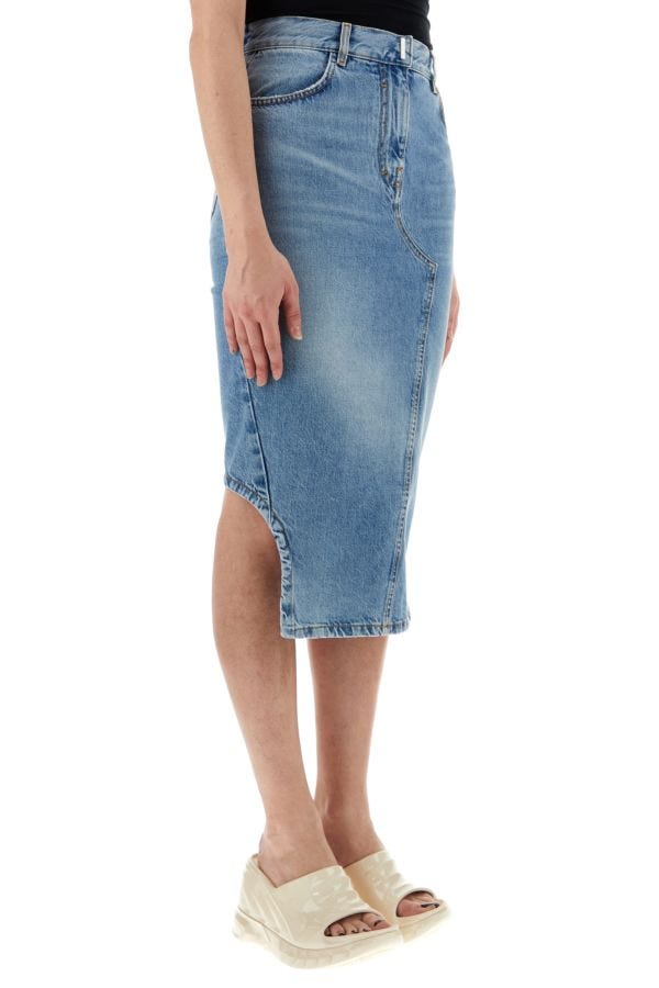 GIVENCHY | Denim midi skirt