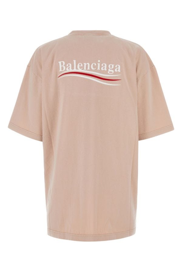 BALENCIAGA | Powder pink cotton oversize t-shirt
