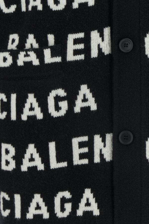 BALENCIAGA | Embroidered wool blend cardigan