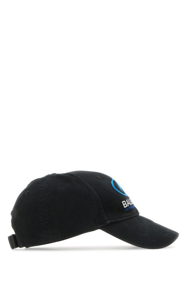 BALENCIAGA | Black cotton Surfer baseball hat