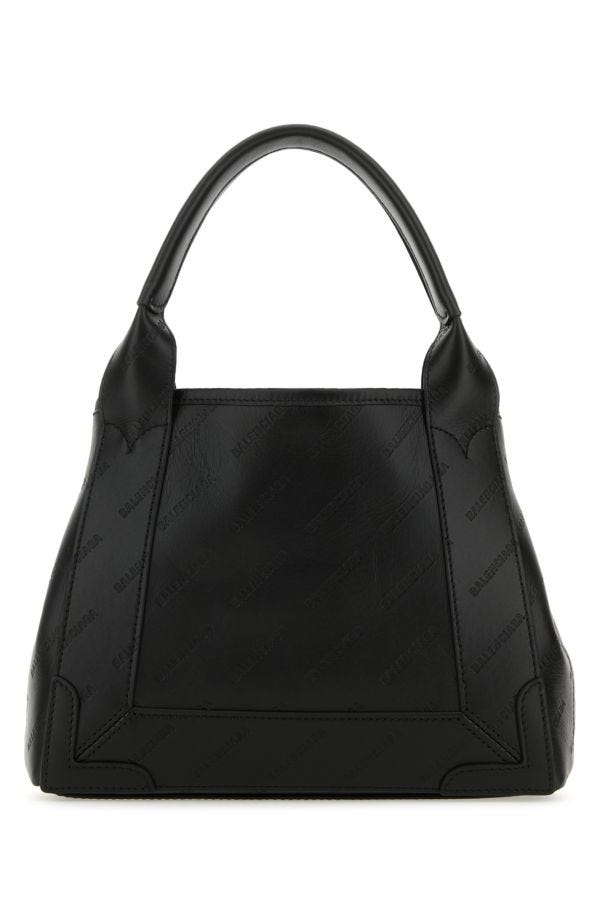 BALENCIAGA | Black leather Cabas Navy XS handbag