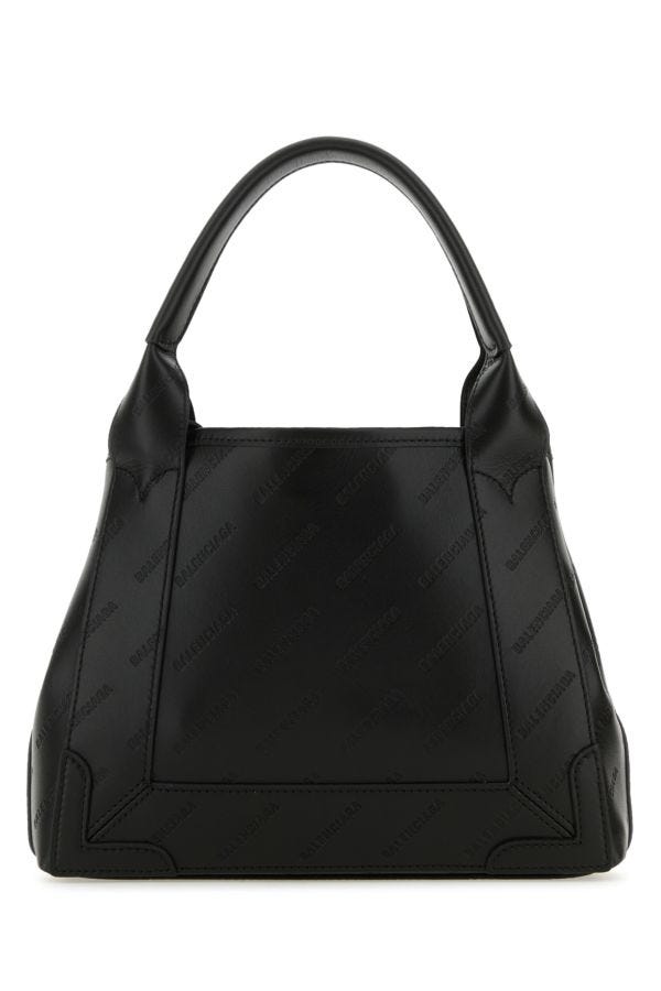 BALENCIAGA | Black leather Cabas Navy XS handbag