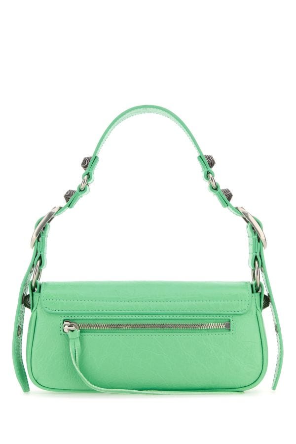 BALENCIAGA | Light green leather Le Cagole Sling XS shoulder bag