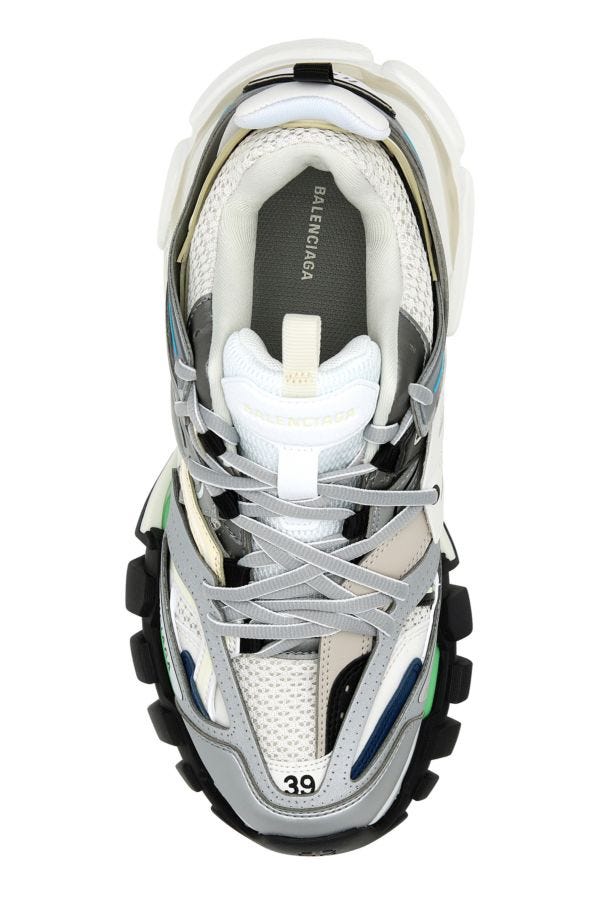 BALENCIAGA | Multicolor synthetic leather and fabric sneakers